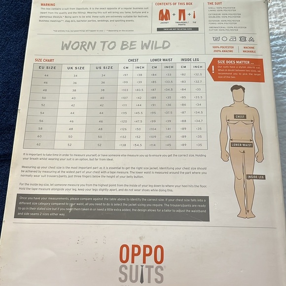 Opposuits Christmaster 3 pc suit! Perfect condition-size 32! Stand out in style! - Picture 3 of 12